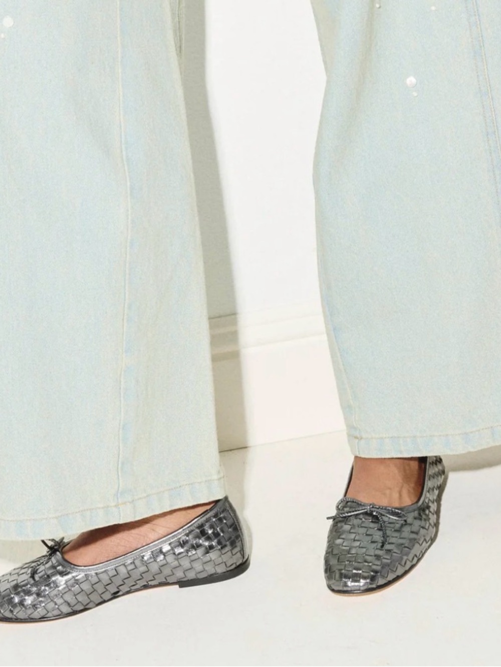 Frida Salvador Metallic Ballet Flats - gunmetal - Picture 2 of 2